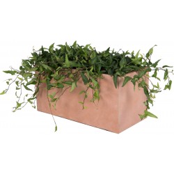 Lot de 10 jardinières en fibre de terre 60x30xH.30cm terracotta
