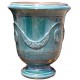 Vase d'Anduze terre cuite émaillée D.66xH.80cm Bleu Terre Figuière