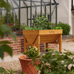 Potager surélevé 210L en bois traité - marron – VegTrug