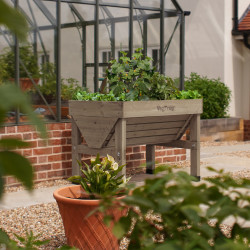 Potager surélevé 210L en bois traité - gris – VegTrug