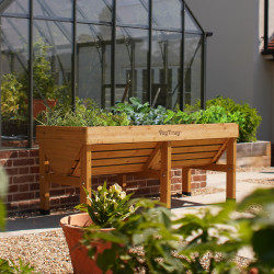 Potager surélevé 420L en bois traité - marron – VegTrug