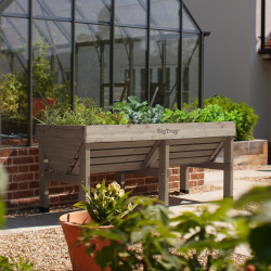 Potager surélevé 420L en bois traité - gris – VegTrug