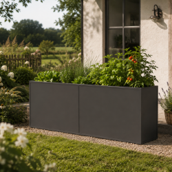 Potager surélevé en aluminium - gris anthracite - 210-S - KGT