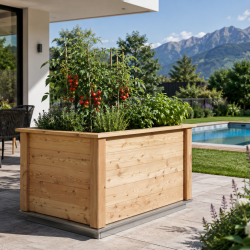 Potager surélevé en bois massif - Woody 130 - KGT